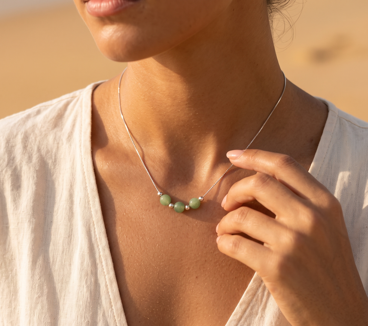 Tri Form Necklace Silver