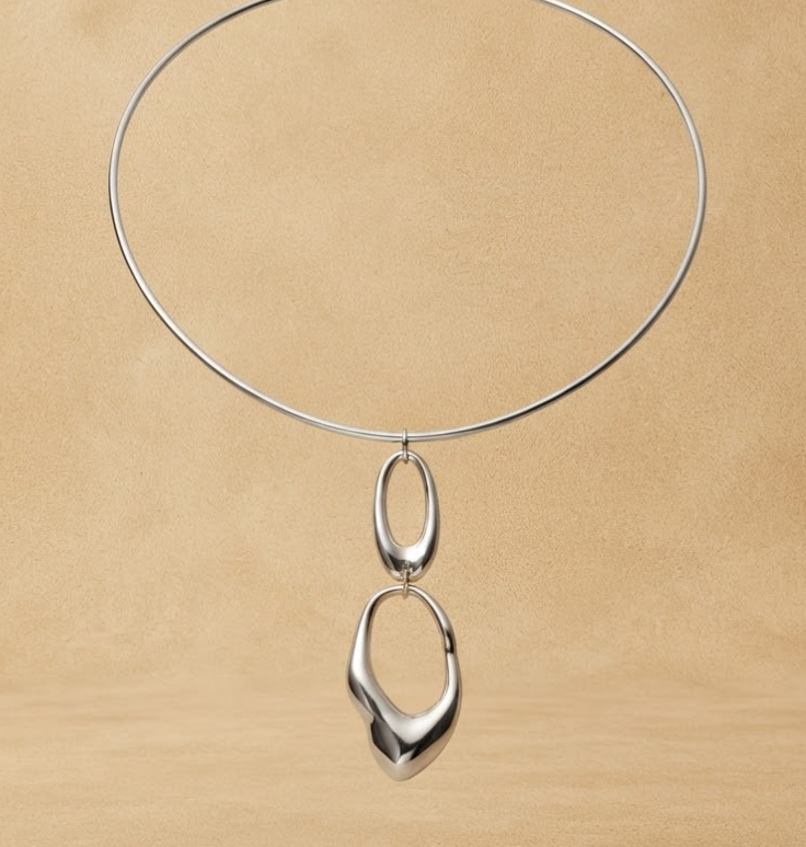 Driftline Necklace Silver