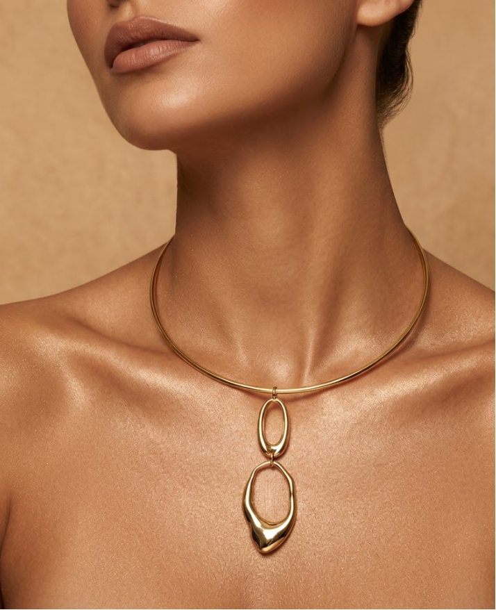 Driftline Necklace Gold