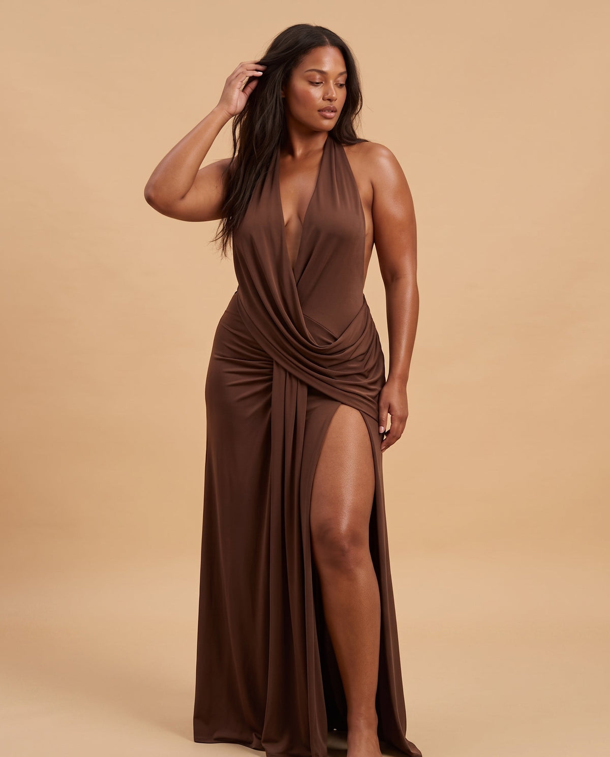 The Cascade Dress Cacao